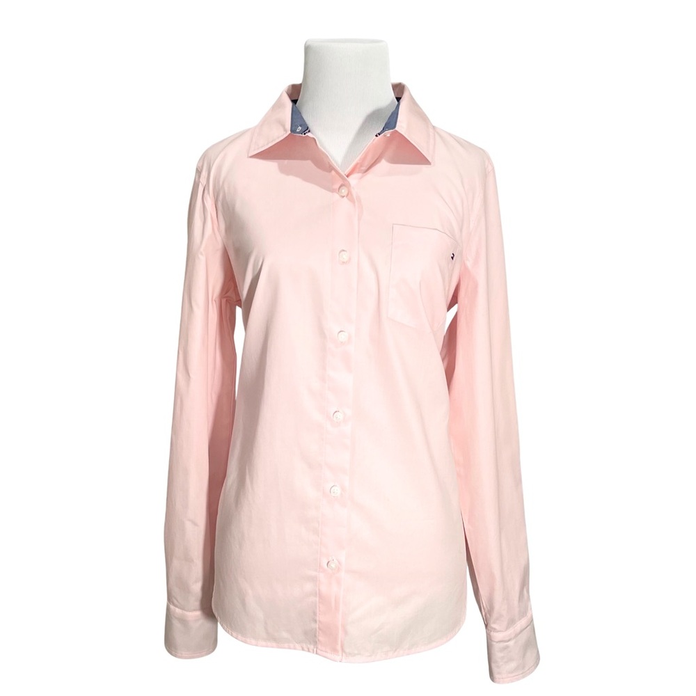 Tommy Hilfiger | Small - Classic Solid Light Pastel Pink Button-Down Shirt